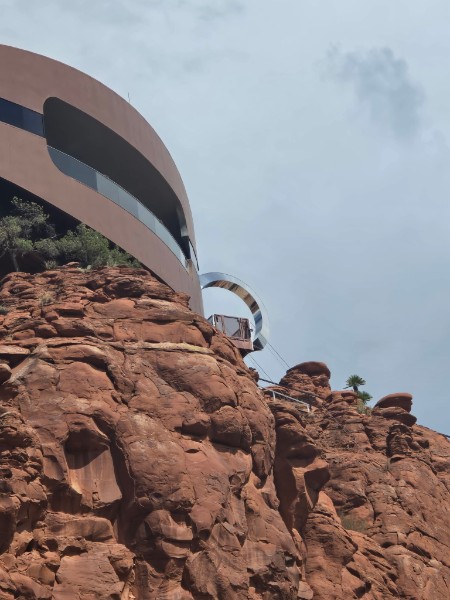 Scenic Sedona landmark framed by the red-rock landscape