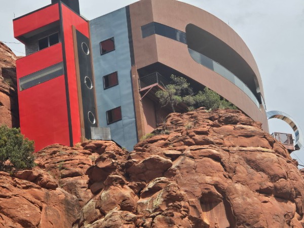 Chapel set among Sedona red rocks