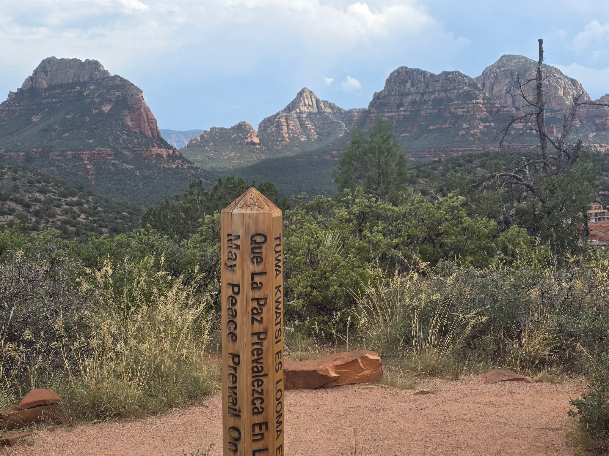 Desert landscape on the Sedona scenic route
